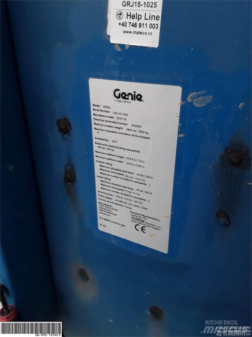 Genie GR26J Personhissar och andra hissar