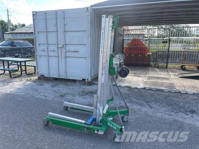 Genie SLA-10 Lyftblock, vinschar och materialhissar