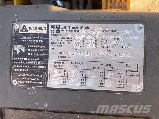 Hyster E65Z-40 Elmotviktstruckar