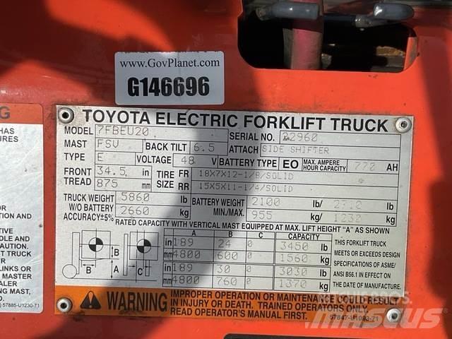 Toyota 7FBEU20 Elmotviktstruckar