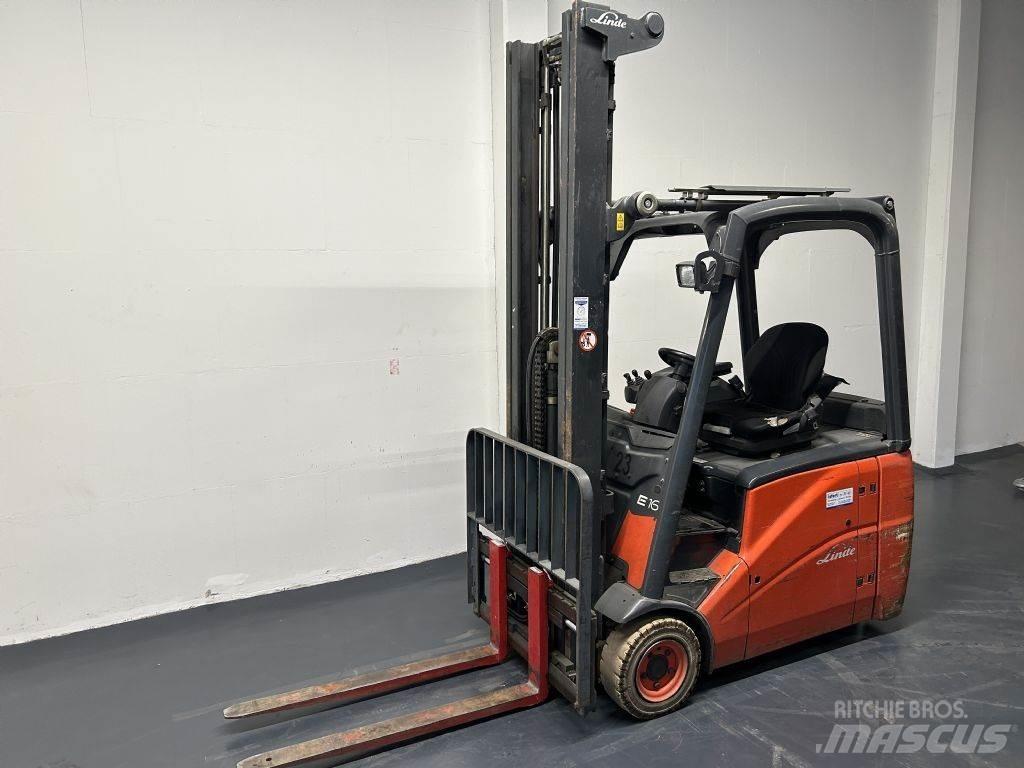 Linde E16H-01 Elmotviktstruckar