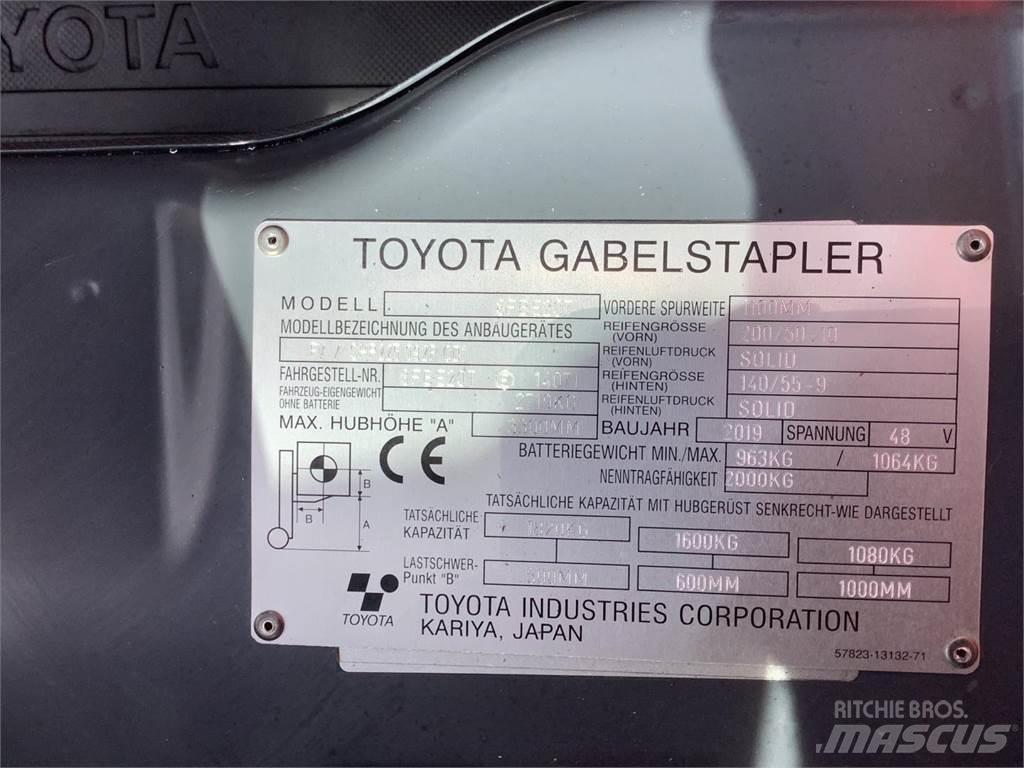 Toyota 8FBE20T Elmotviktstruckar