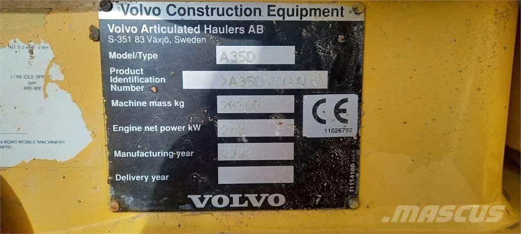 Volvo A35D Midjestyrd dumper