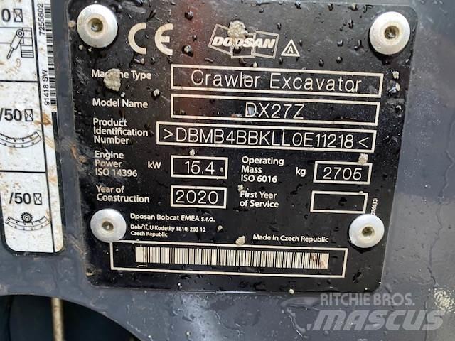 Doosan DX27Z Entreprenad - Övrigt