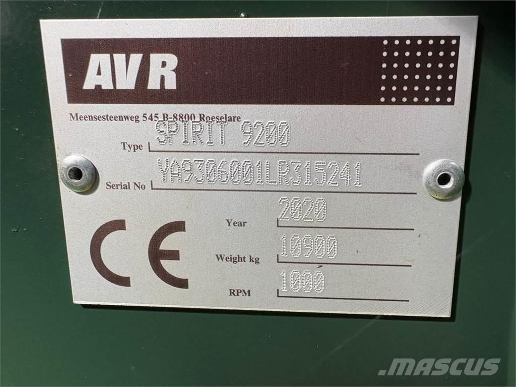 AVR SPIRIT 9200 Potatisupptagare och potatisgrävare