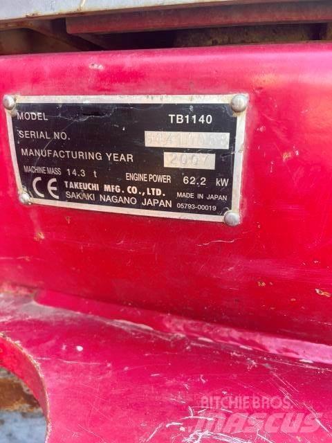 Takeuchi 1140 Minigrävare < 7t