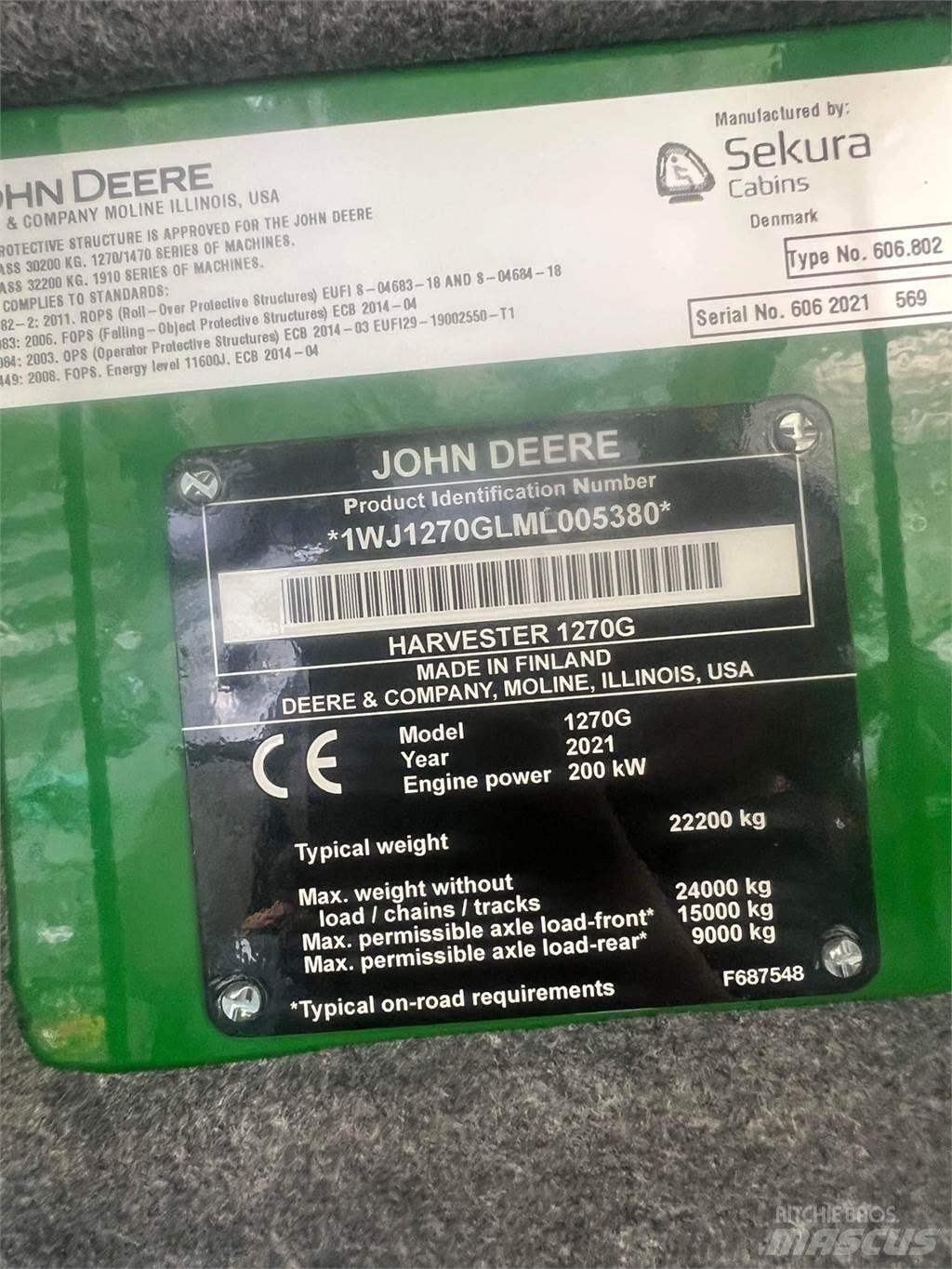John Deere 1270G Skördare