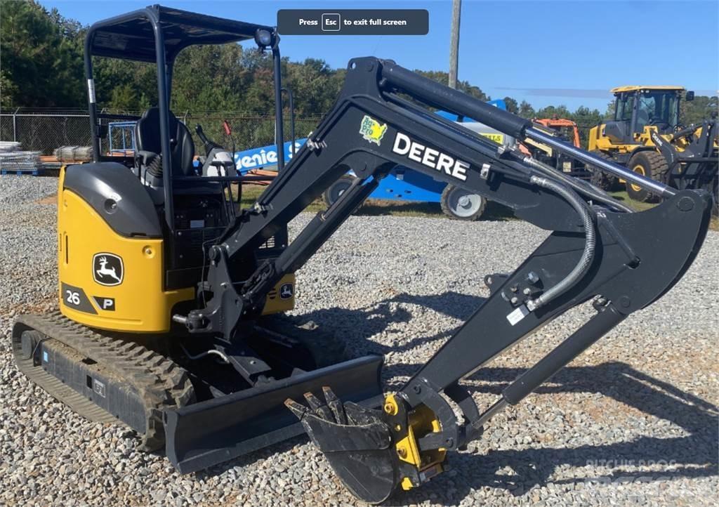 John Deere 26 P Minigrävare < 7t