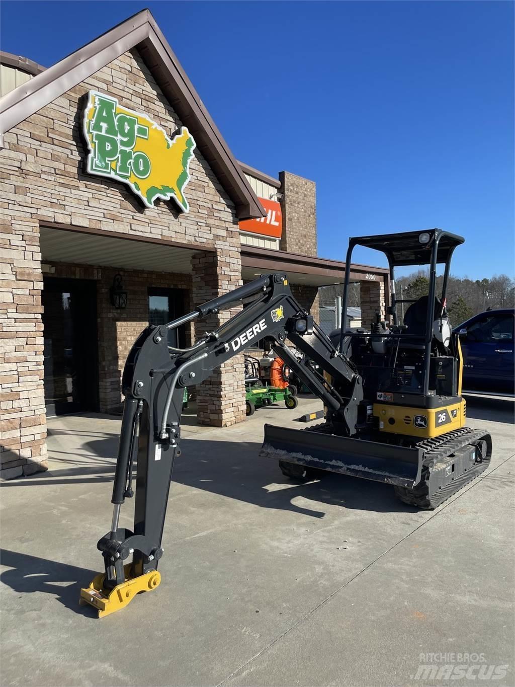 John Deere 26 P Minigrävare < 7t