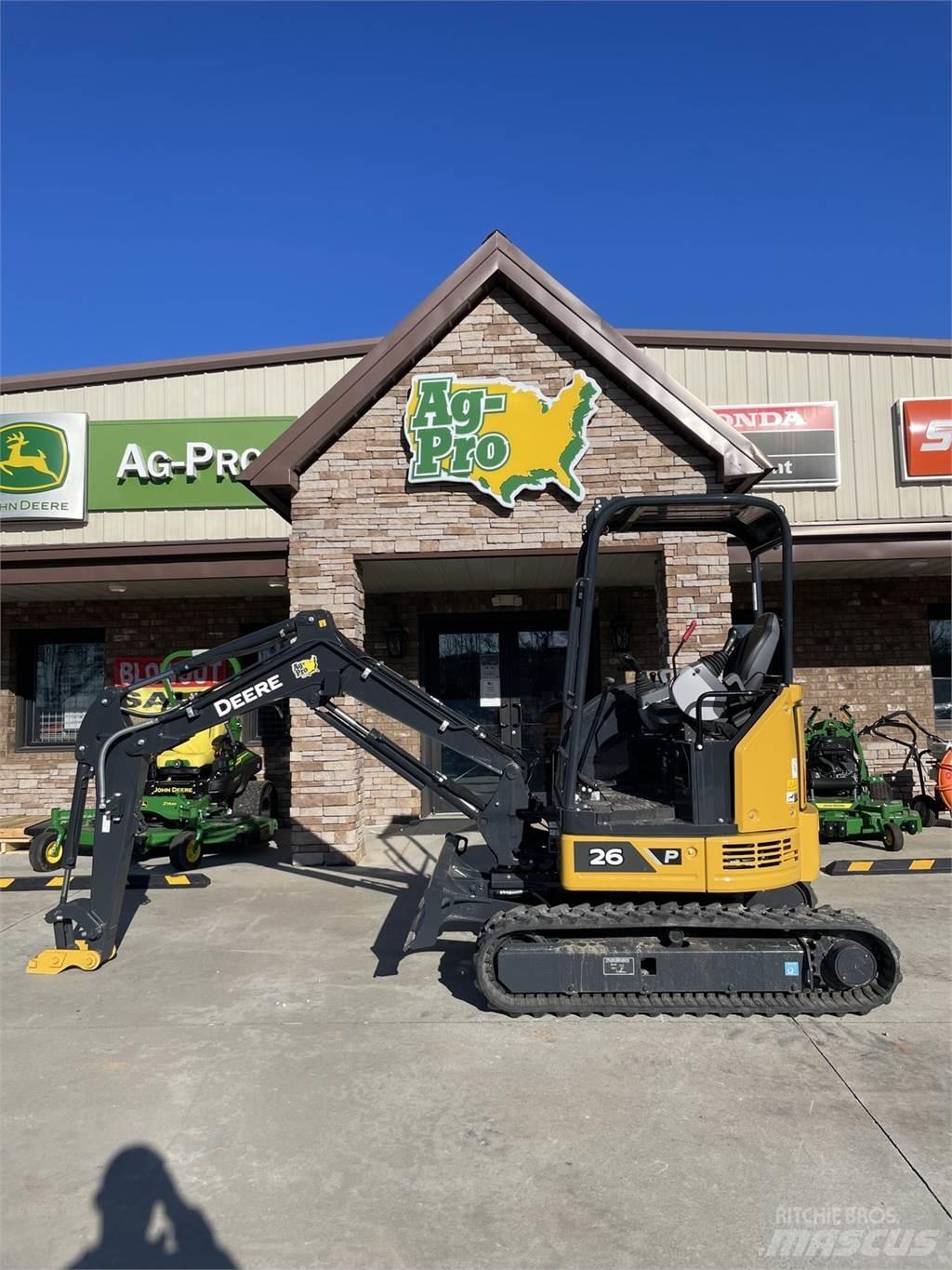 John Deere 26 P Minigrävare < 7t