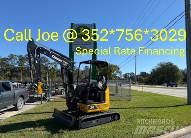 John Deere 26 P Minigrävare < 7t