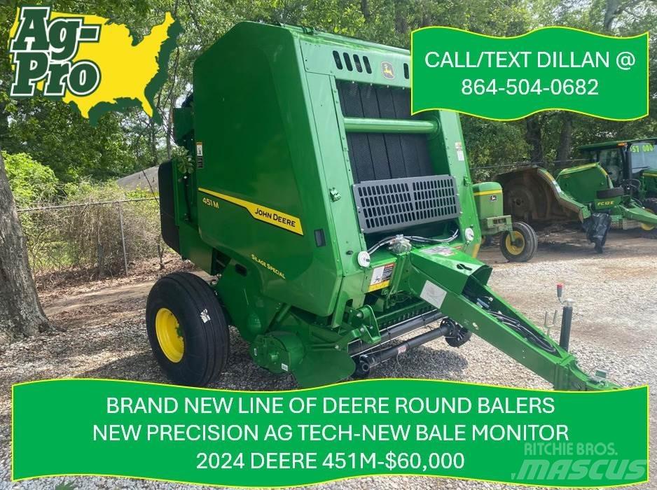 John Deere 451M Rundbalspressar