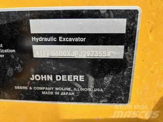 John Deere 60G Minigrävare < 7t