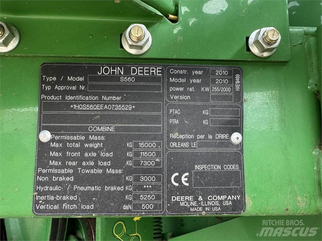 John Deere S560 Skördetröskor