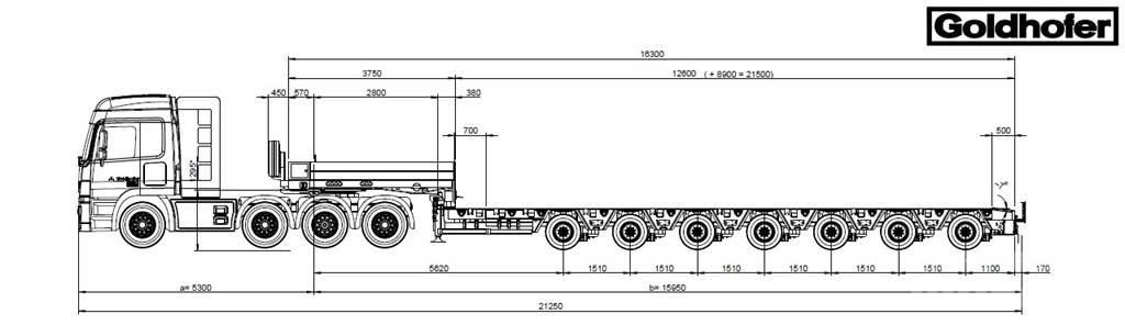 Goldhofer MPA 7 Låg lastande semi trailer