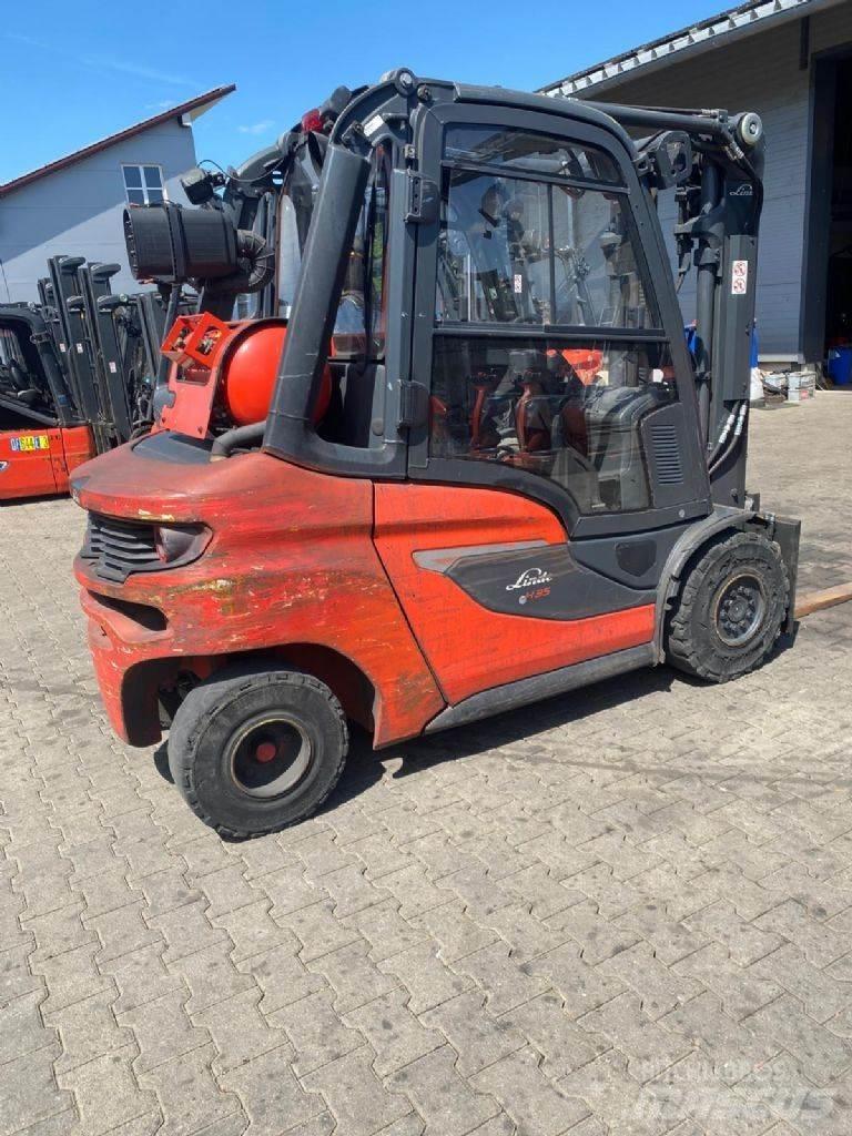 Linde H 35 T-01 Gasolmotviktstruckar