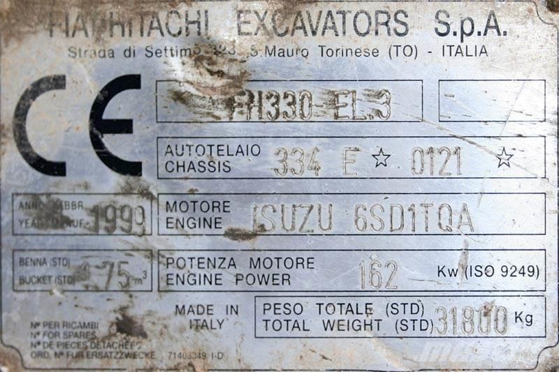 Fiat-Hitachi FH330 EL.3 Övriga