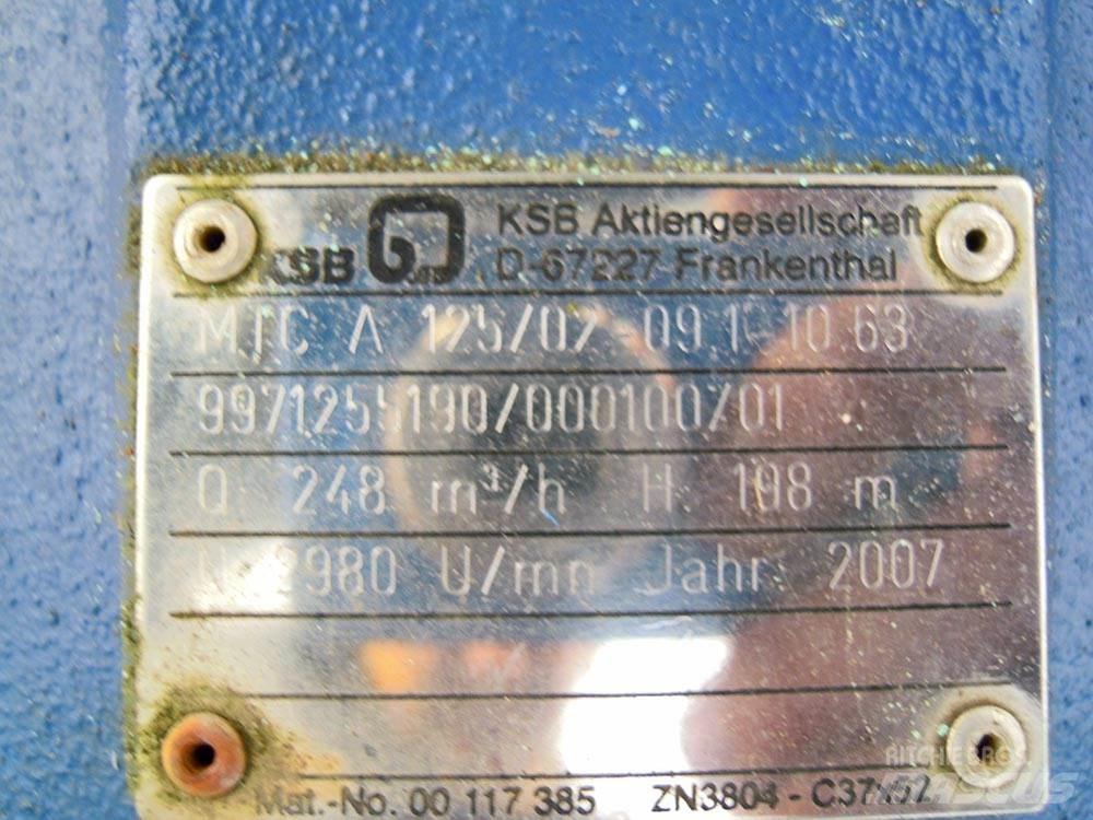 KSB MTC 125/02 Vattenpumpar
