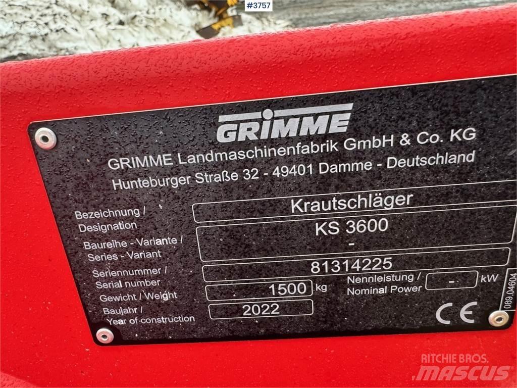 Grimme KS3600 Övriga