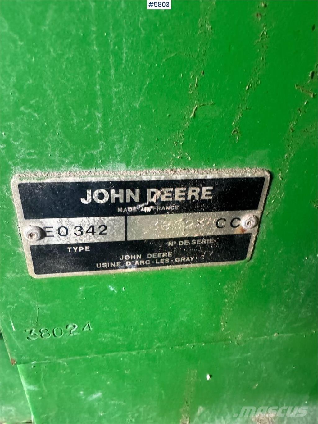 John Deere 342 Andra skördemaskiner