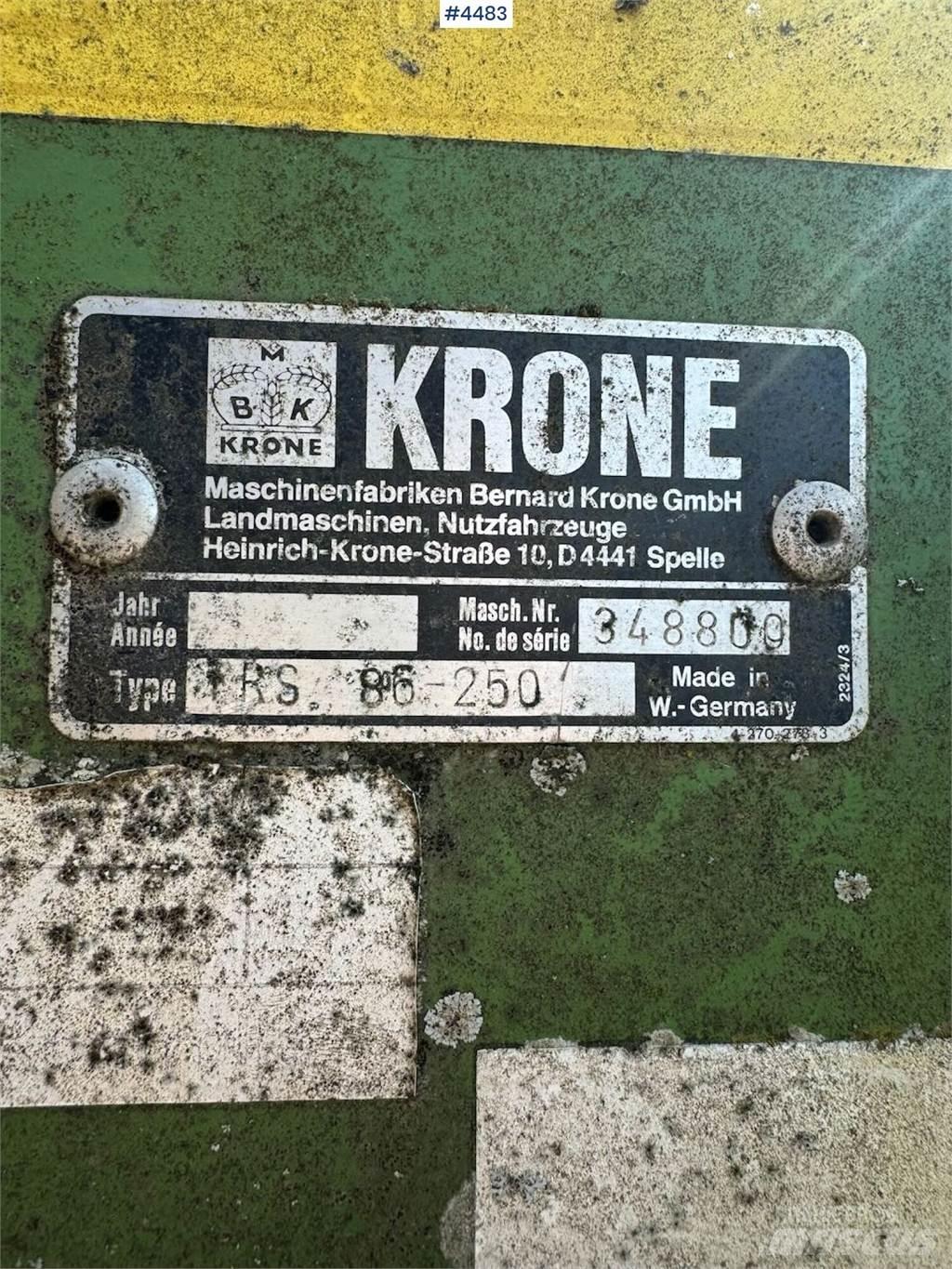 Krone TRS 86 Övriga maskiner för jordbearbetning