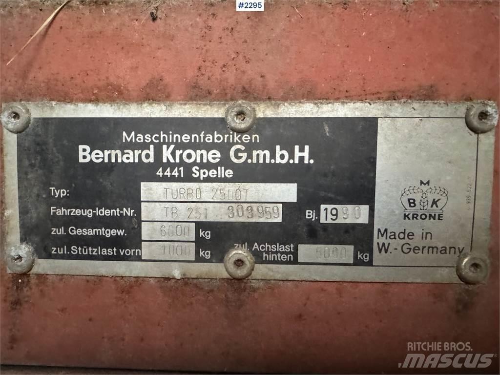 Krone Turbo 2500 Andra skördemaskiner