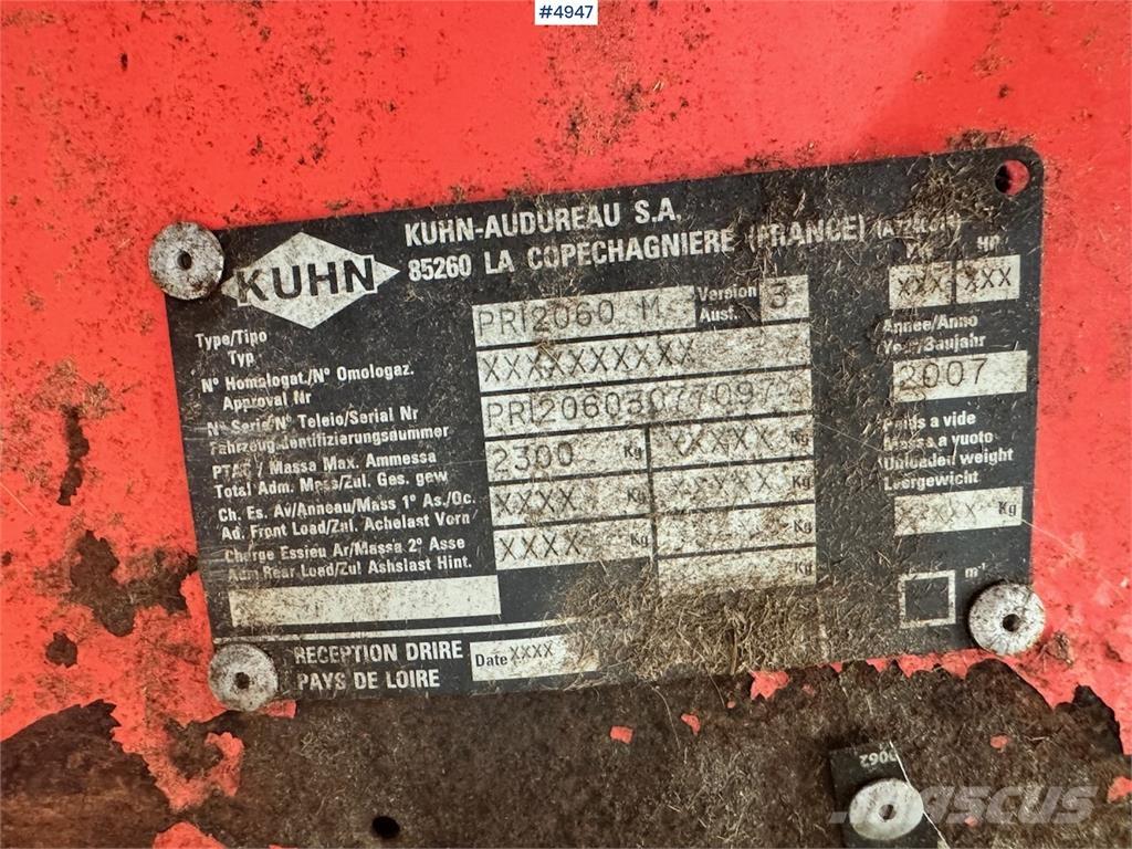 Kuhn PRI2060 Andra skördemaskiner