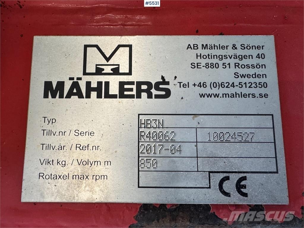 Mählers HR3N Snöblad och plogar