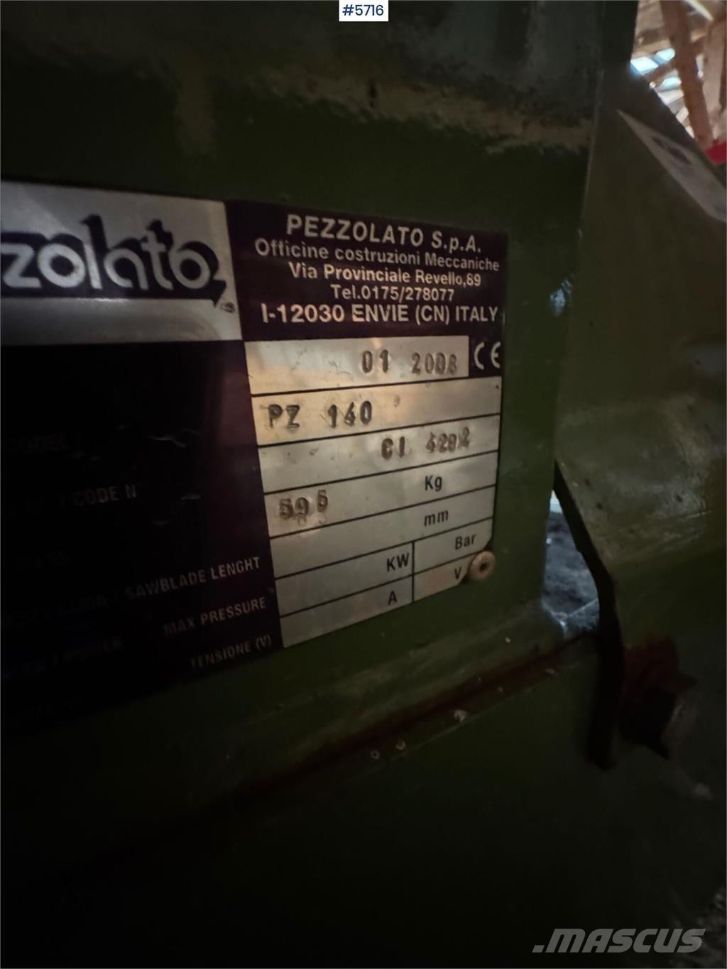 Pezzolato PZ 140 Redskap till skogsmaskiner