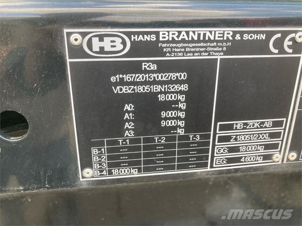 Brantner Z18051/2X Tippvagnar