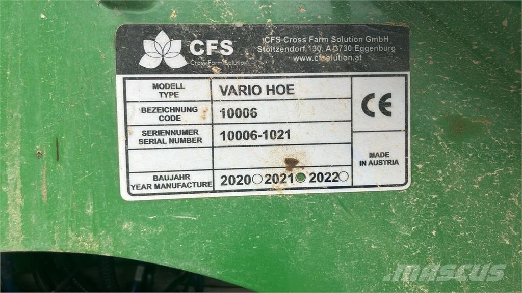  CFS Vario Hoe Övriga såddmaskiner och sättningsmaskiner