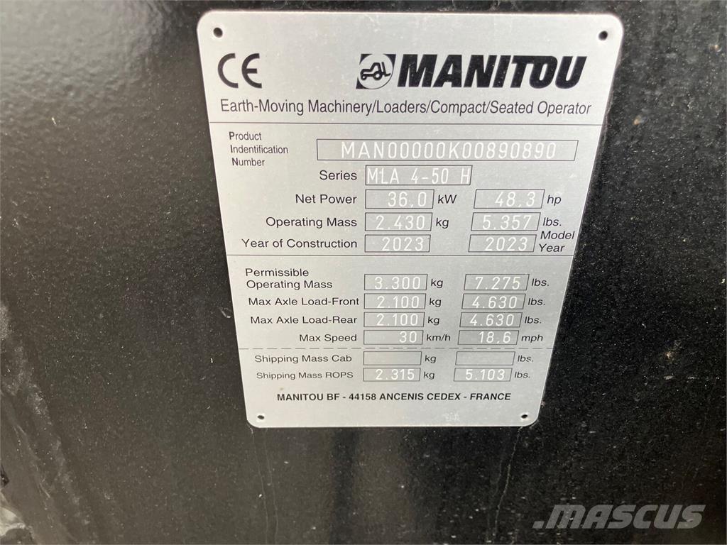 Manitou MLA 4-50 Frontlastare och grävare