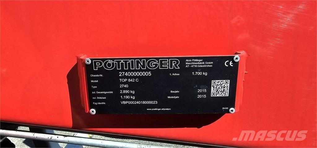 Pöttinger TOP 842C Strängläggande skördare