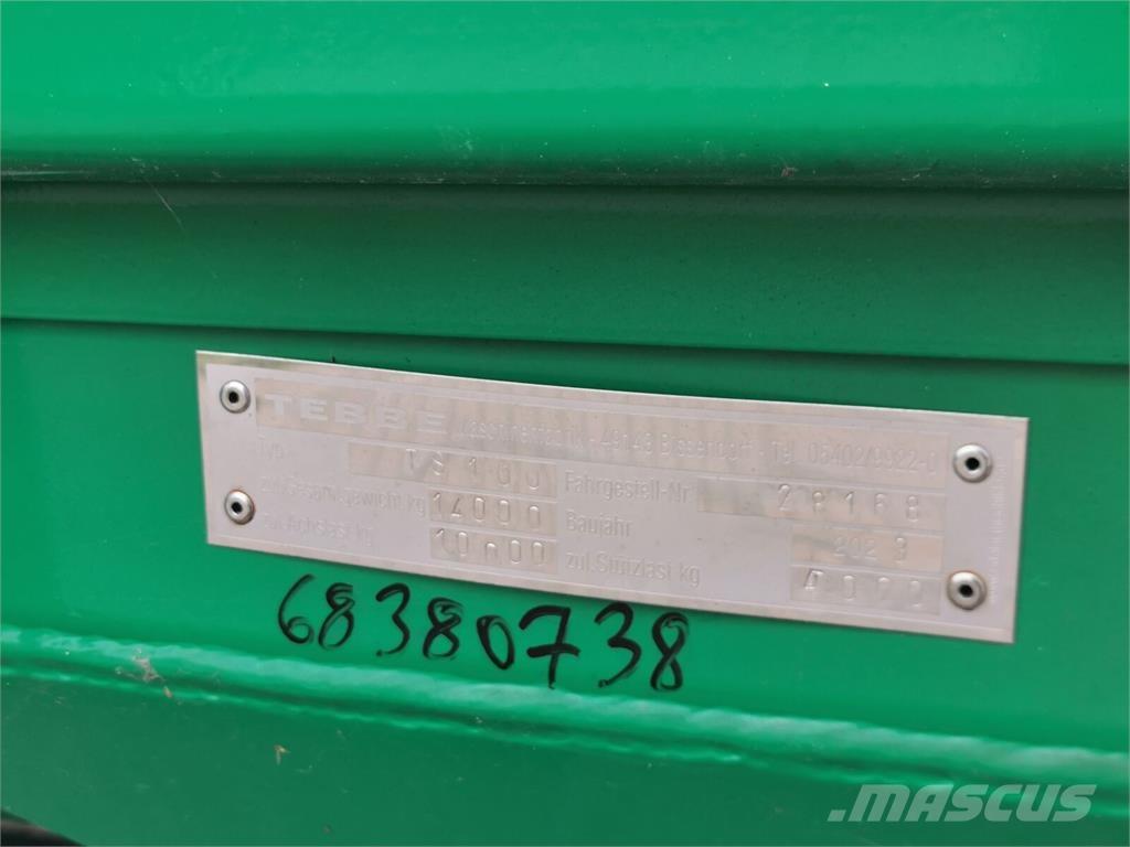 Tebbe TS 100 Fast- och kletgödselspridare