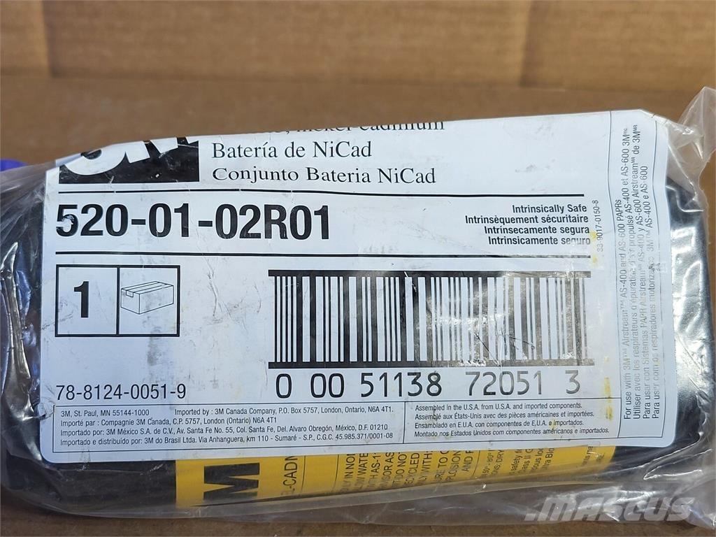  3M 520-01-02R01 Batterier