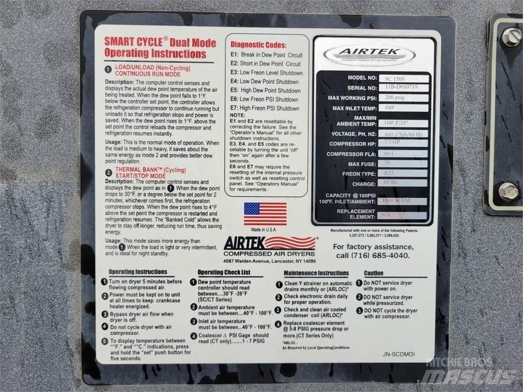  AIRTEK SC 1500 Trycklufttorkar
