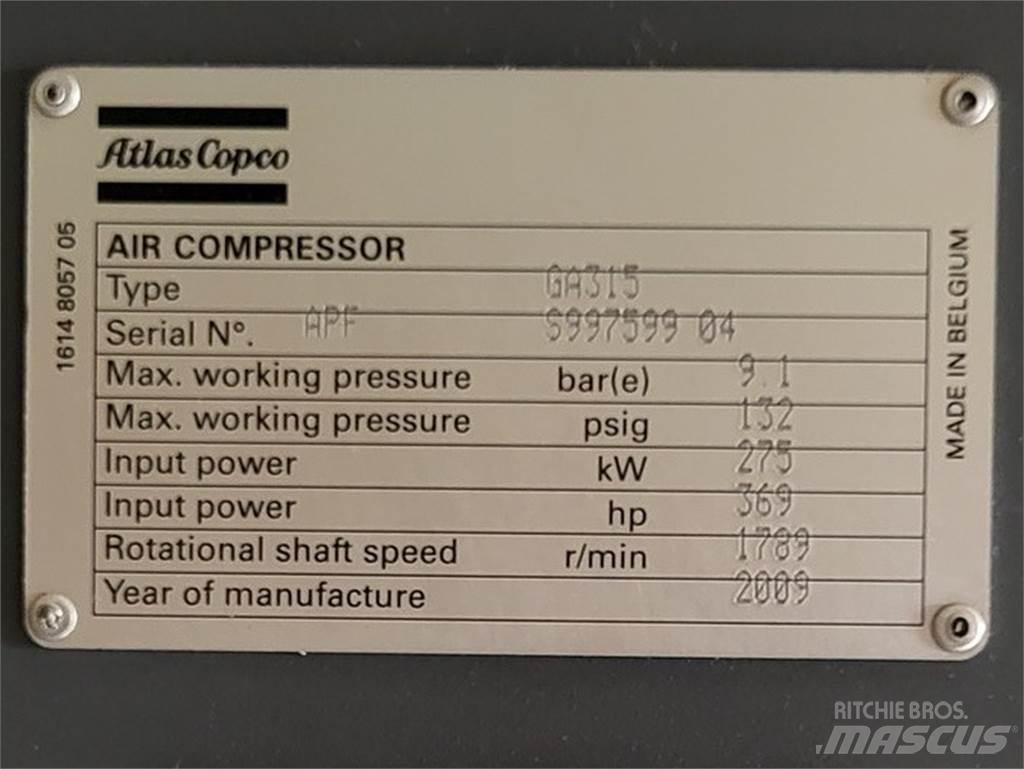 Atlas Copco GA315 Kompressorer