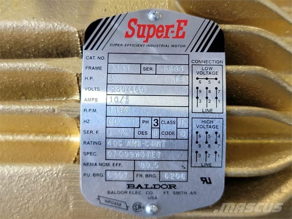 Baldor 07G99W37E7 Industriella motorer
