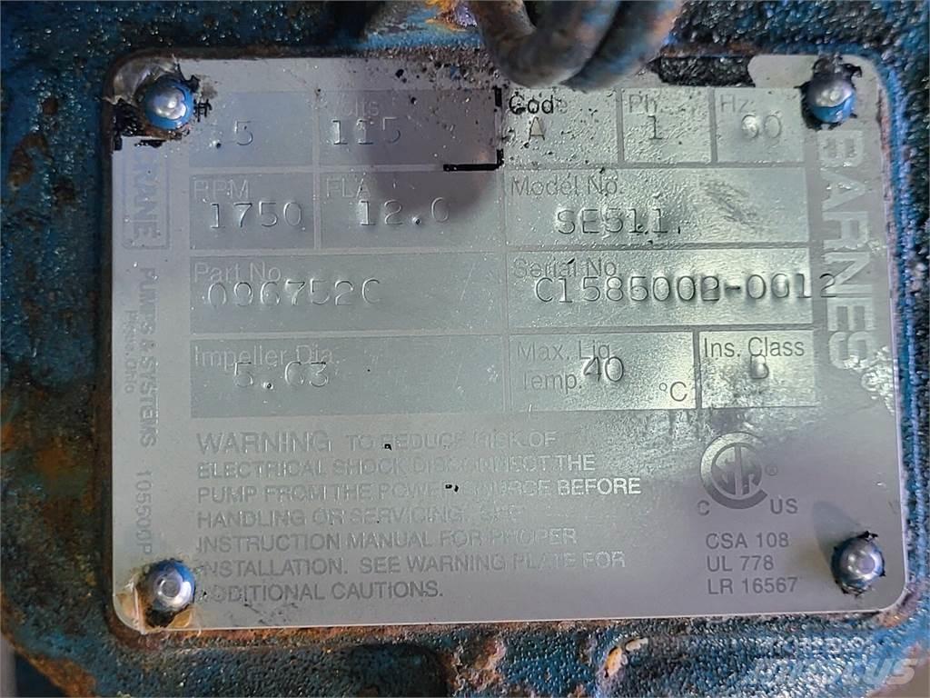  BARNES SE511 Vattenpumpar