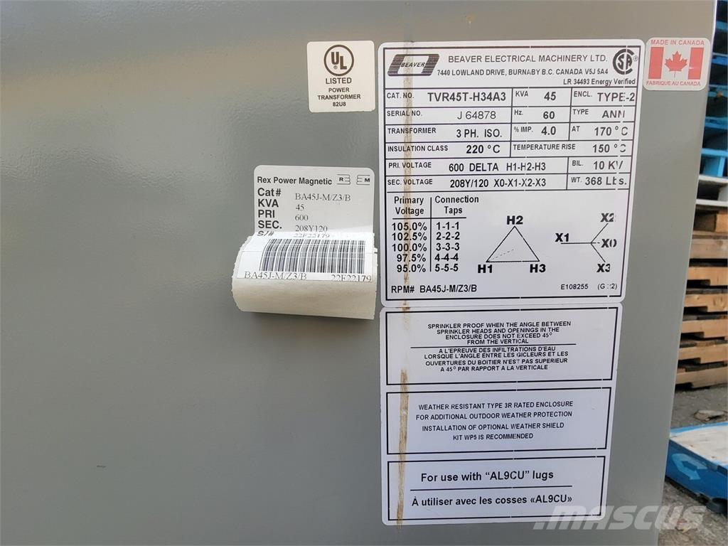  BEAVER TVR45T-H34A3 Entreprenad - Övrigt