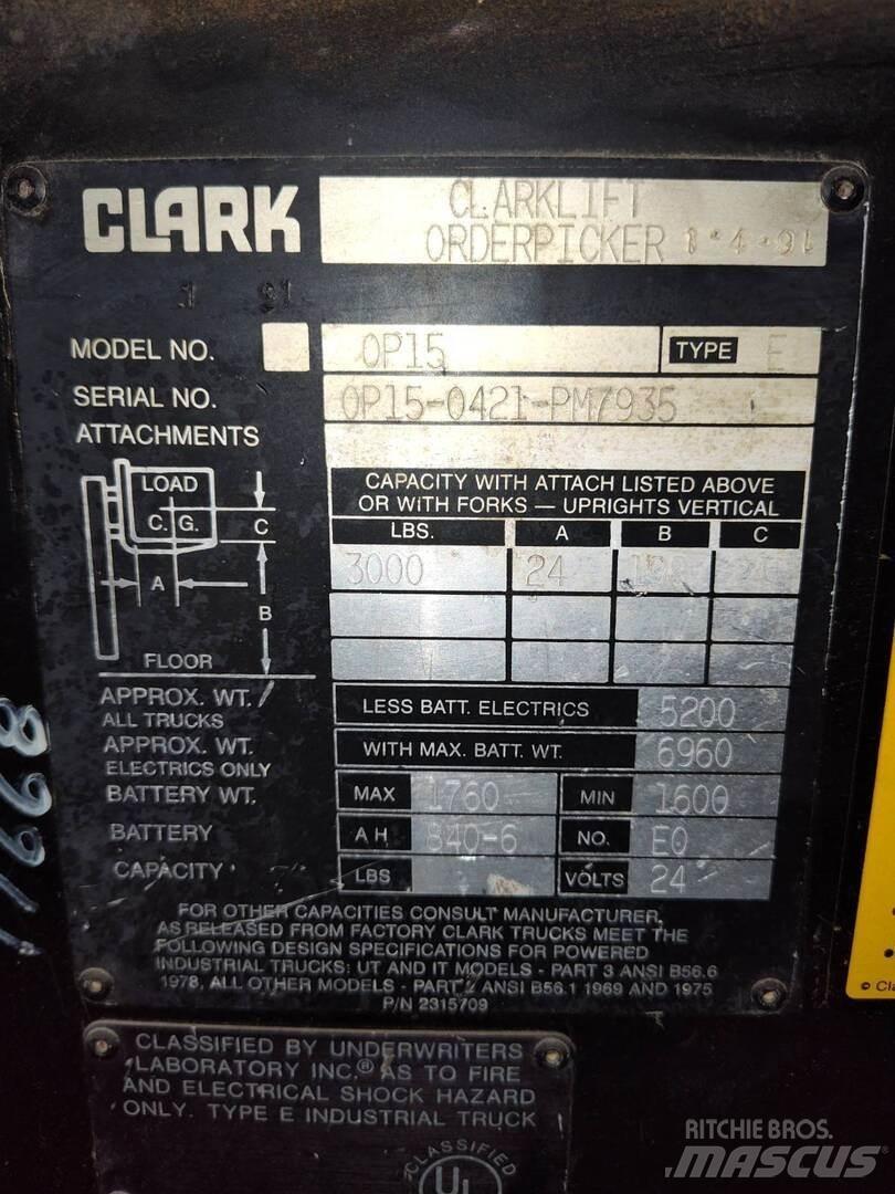 Clark OP-15 Entreprenad - Övrigt