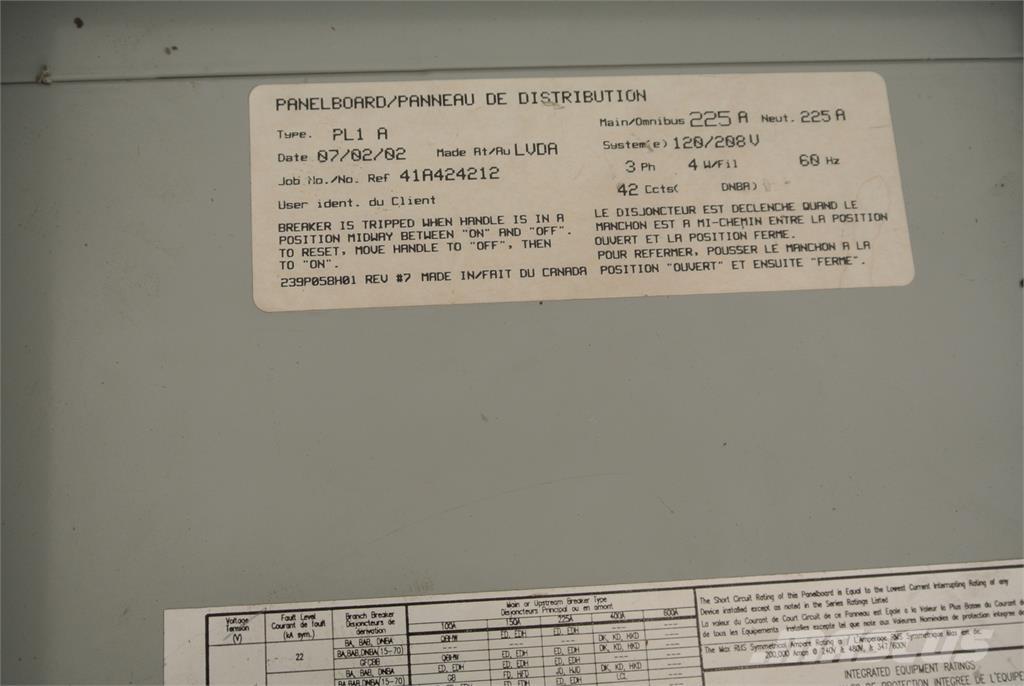  CUTLER-HAMMER PL1 A Entreprenad - Övrigt