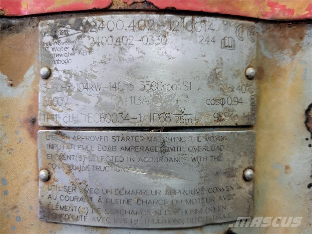 Flygt 2400.402 Vattenpumpar