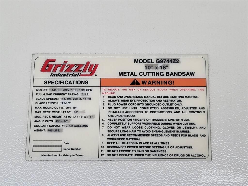 Grizzly G9744Z2 Entreprenad - Övrigt