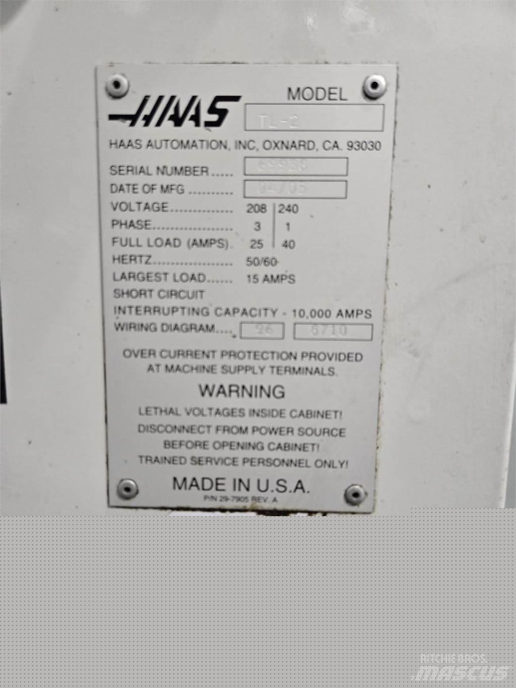 Haas TL2 Entreprenad - Övrigt