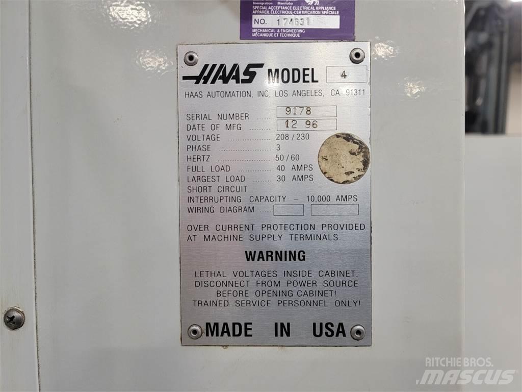 Haas VF-4 Entreprenad - Övrigt