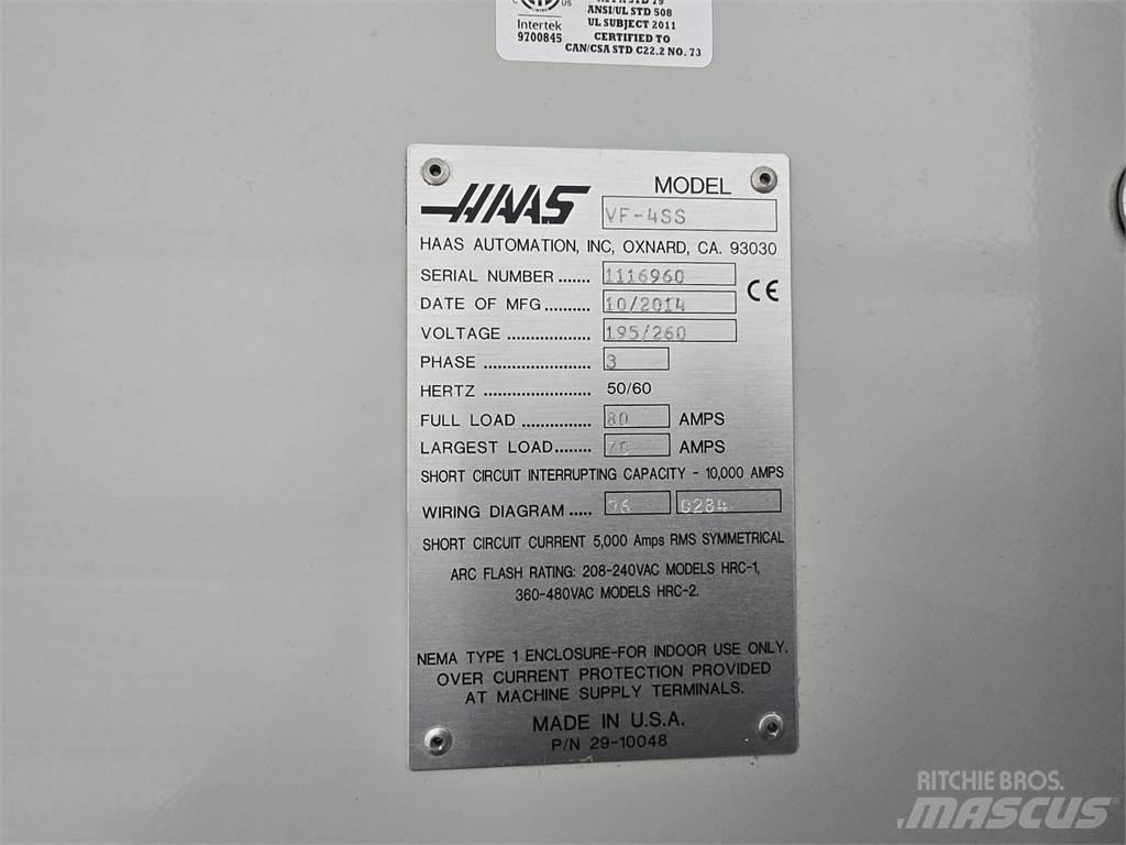 Haas VF-4SS Entreprenad - Övrigt