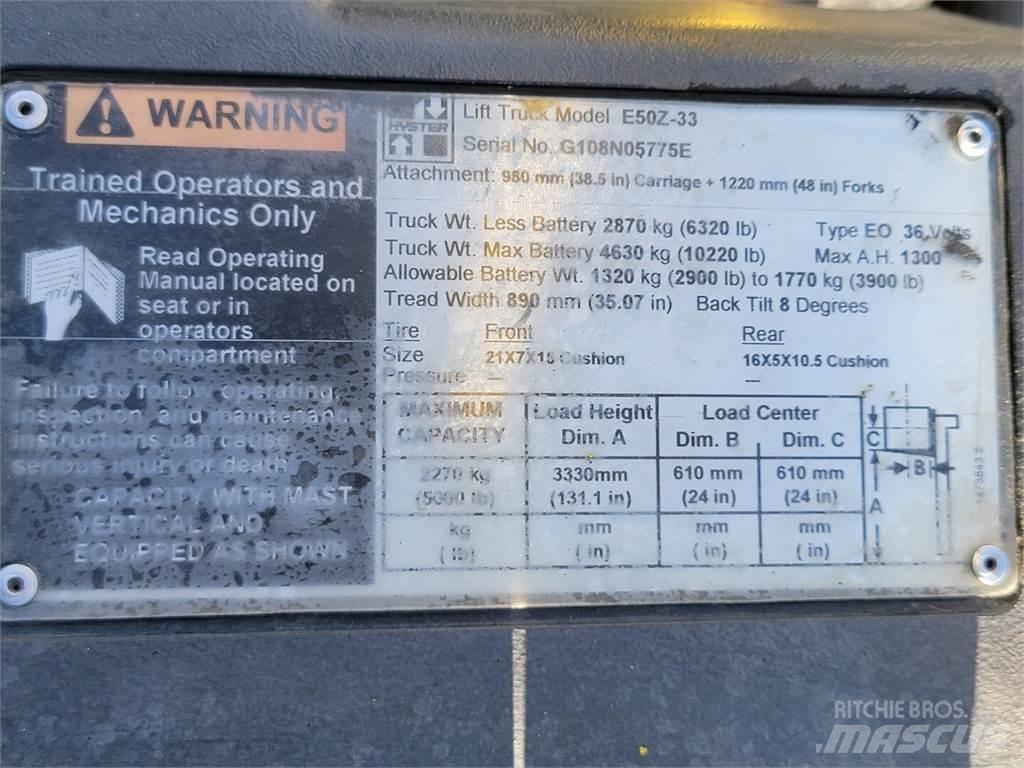 Hyster E50Z-33 Entreprenad - Övrigt