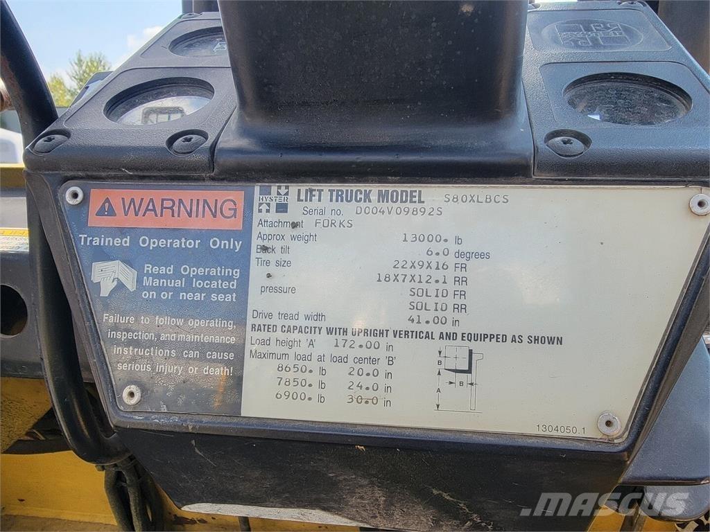 Hyster S80XLBCS Entreprenad - Övrigt