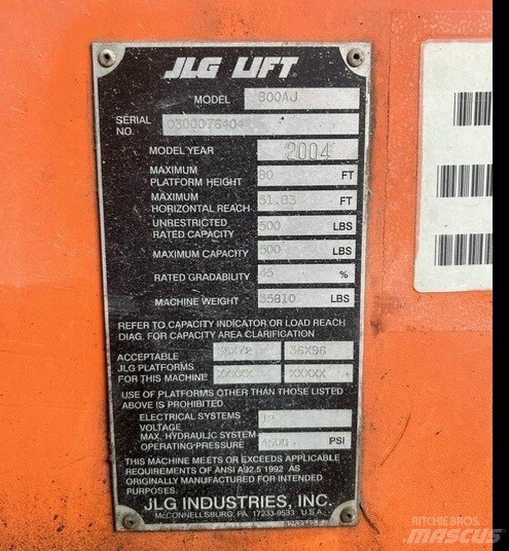 JLG 800AJ Bomliftar
